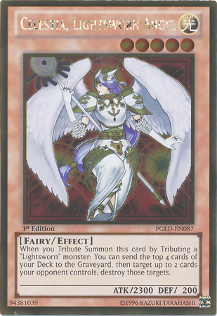 Celestia, Lightsworn Angel [PGLD-EN087] Gold Rare | Odin's Place