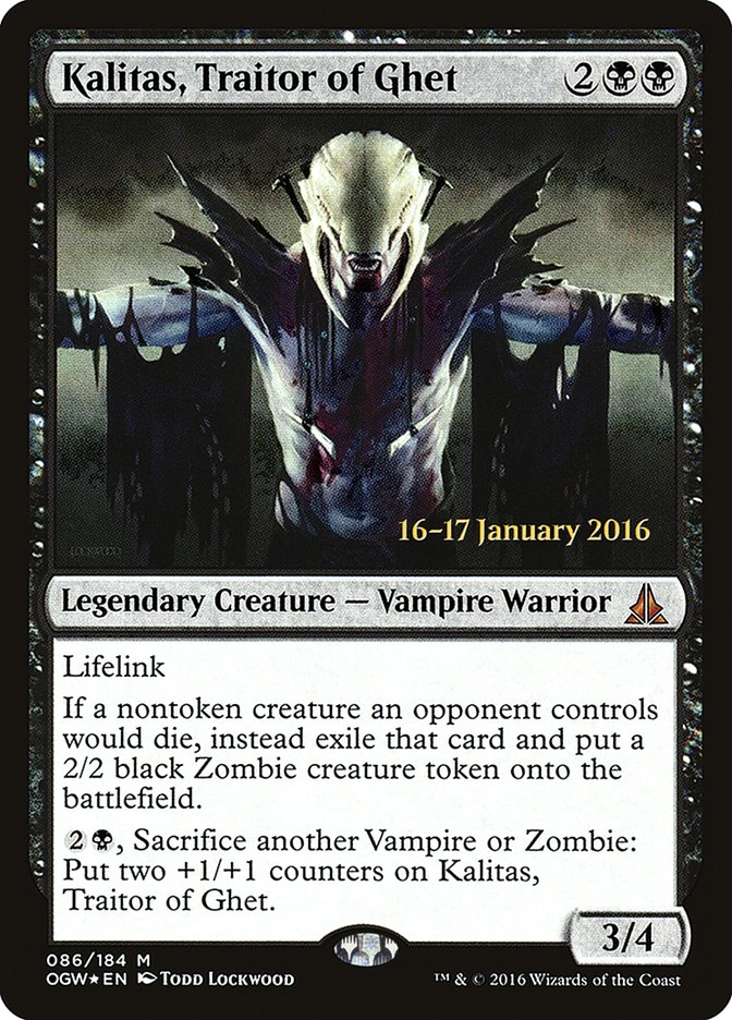 Kalitas, Traitor of Ghet (86) [Oath of the Gatewatch Prerelease Promos] | Odin's Place