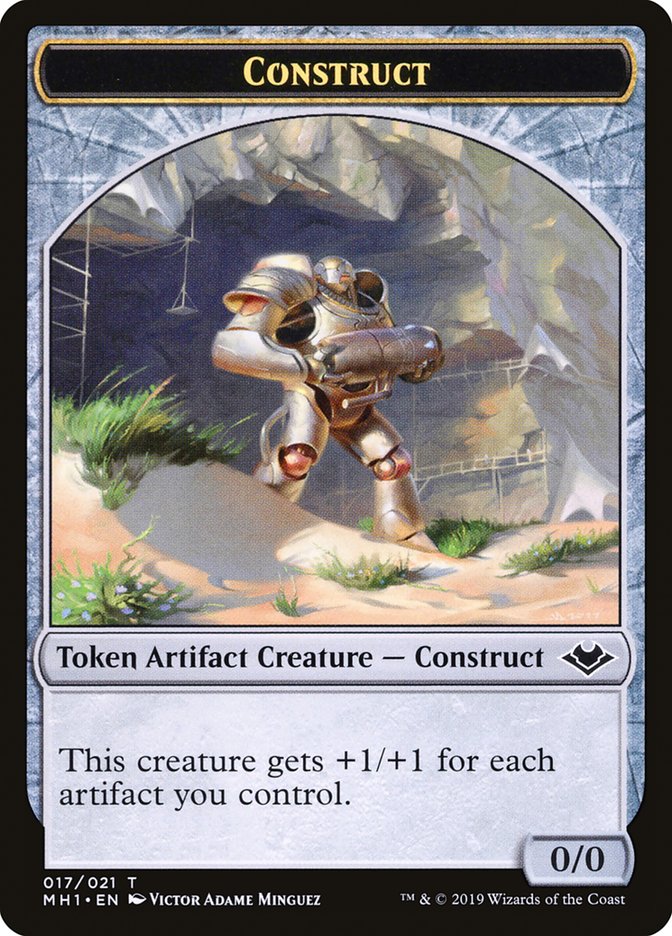 Zombie (007) // Construct (017) Double-Sided Token [Modern Horizons Tokens] | Odin's Place