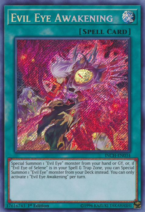 Evil Eye Awakening [INCH-EN034] Secret Rare | Odin's Place