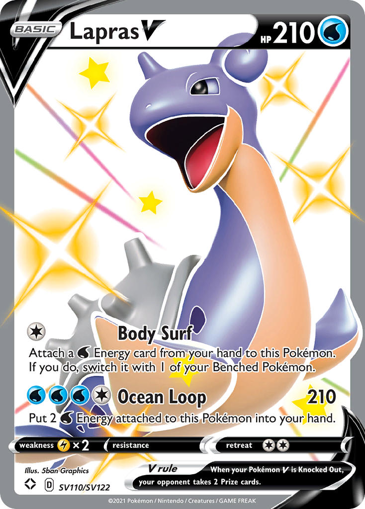 Lapras V (SV110/SV122) [Sword & Shield: Shining Fates] | Odin's Place