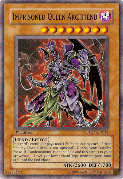 Imprisoned Queen Archfiend [PTDN-EN032] Common | Odin's Place