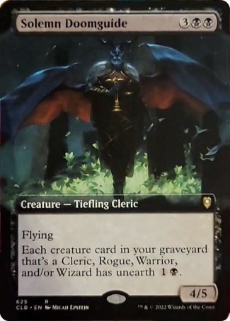 Solemn Doomguide (Extended Art) [Commander Legends: Battle for Baldur's Gate] | Odin's Place