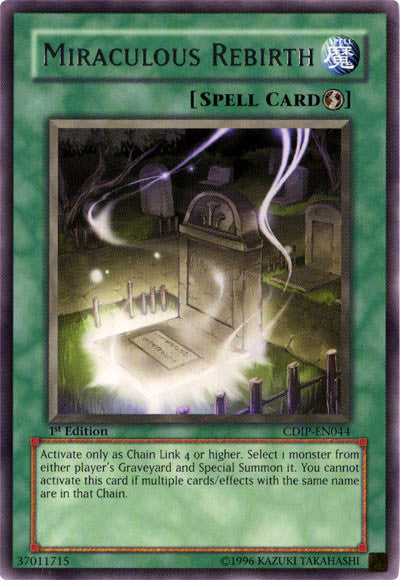 Miraculous Rebirth [CDIP-EN044] Rare | Odin's Place
