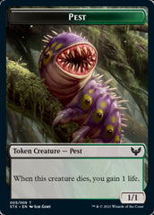 Food // Pest Double-Sided Token [Commander 2021 Tokens] | Odin's Place