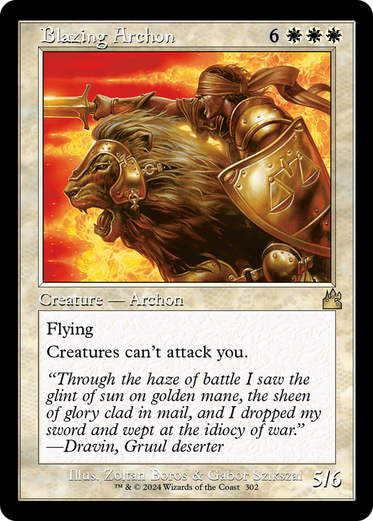Blazing Archon (Retro Frame) [Ravnica Remastered] | Odin's Place