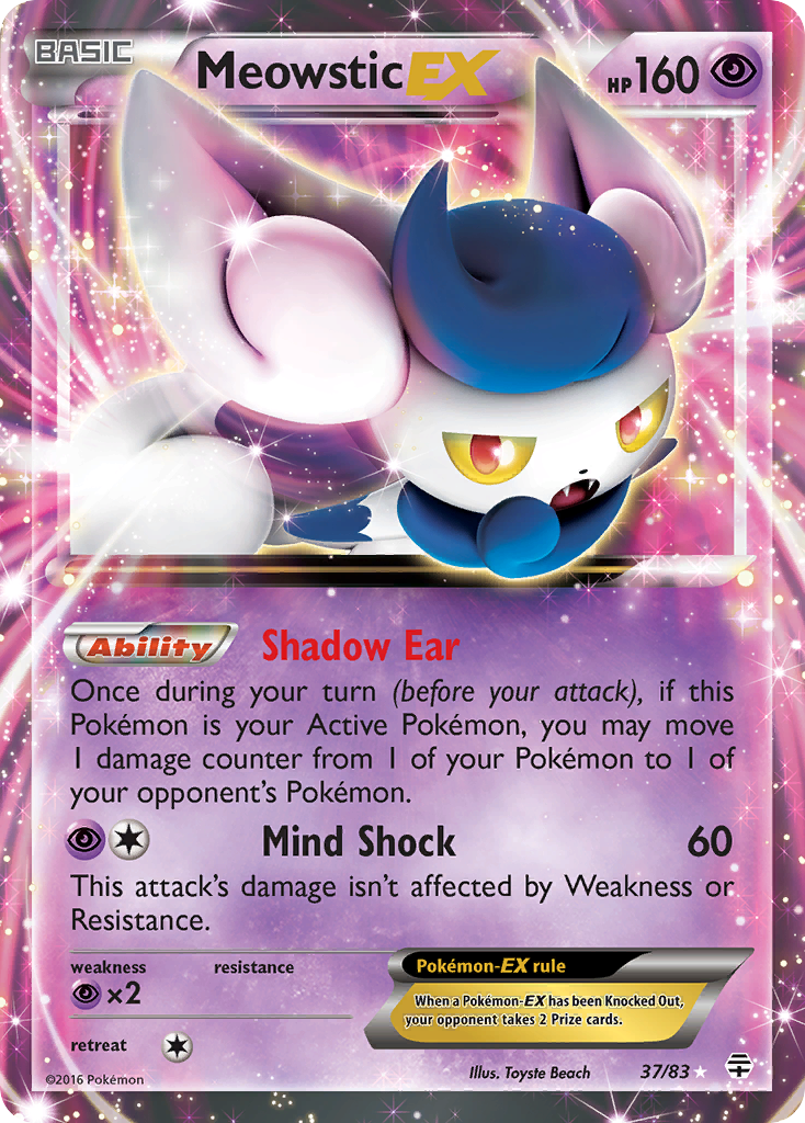 Meowstic EX (37/83) [XY: Generations] | Odin's Place