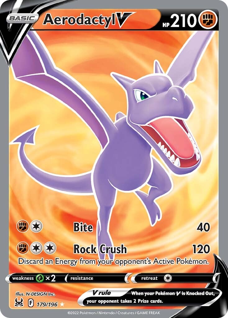 Aerodactyl V (179/196) [Sword & Shield: Lost Origin] | Odin's Place