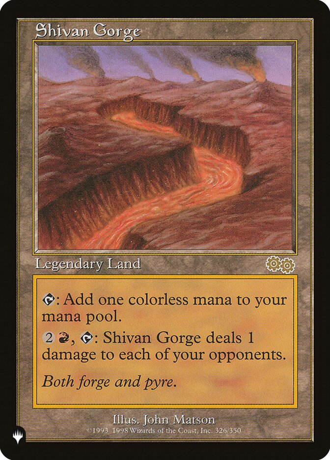 Shivan Gorge [The List] | Odin's Place