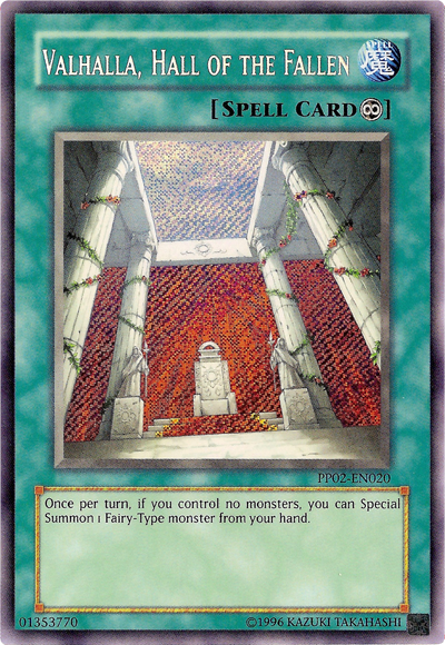 Valhalla, Hall of the Fallen [PP02-EN020] Secret Rare | Odin's Place