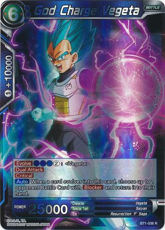 God Charge Vegeta (BT1-036) [Galactic Battle] | Odin's Place