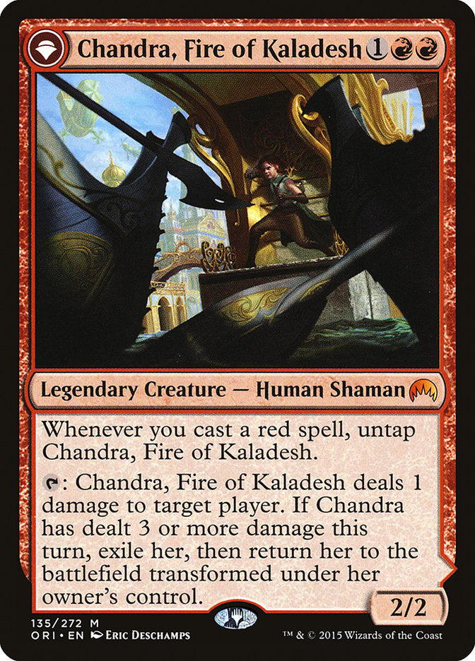 Chandra, Fire of Kaladesh // Chandra, Roaring Flame [Magic Origins] | Odin's Place