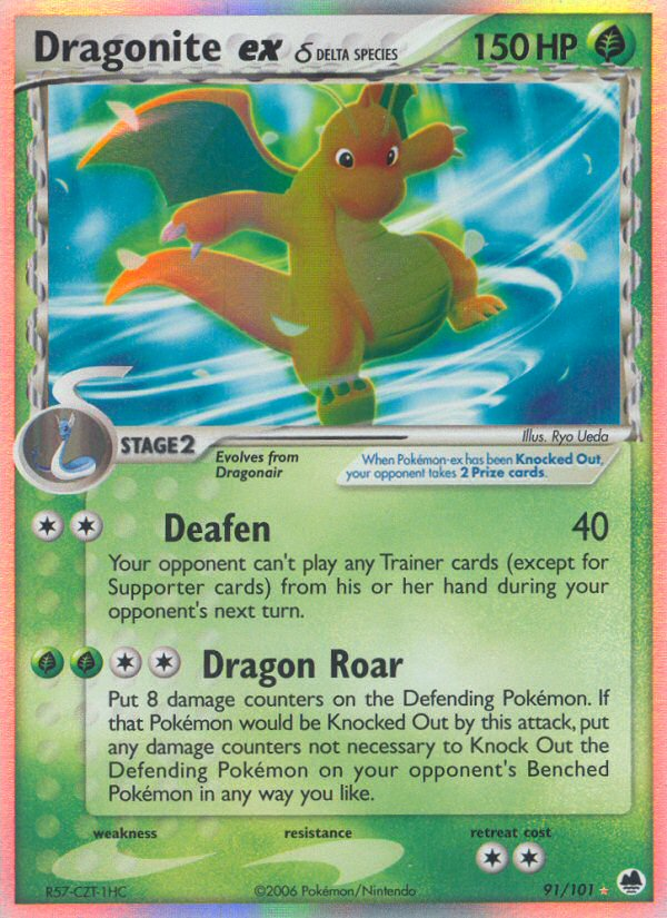 Dragonite ex (91/101) (Delta Species) [EX: Dragon Frontiers] | Odin's Place