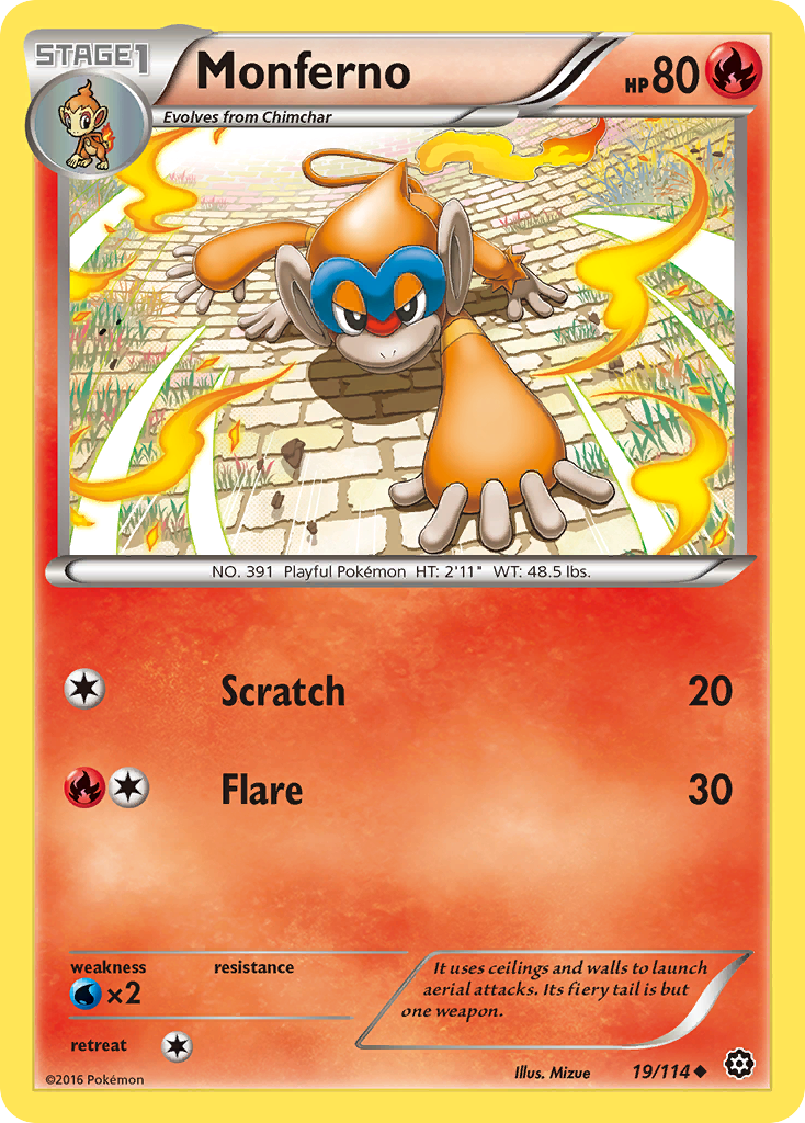Monferno (19/114) [XY: Steam Siege] | Odin's Place