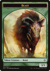Beast (004) // Soldier Double-Sided Token [Archenemy: Nicol Bolas Tokens] | Odin's Place