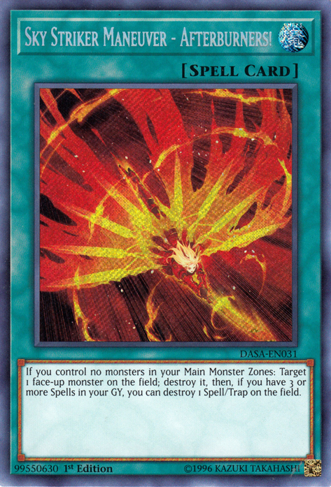 Sky Striker Maneuver - Afterburners! [DASA-EN031] Secret Rare | Odin's Place