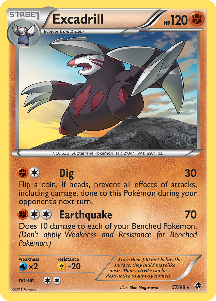 Excadrill (57/98) [Black & White: Emerging Powers] | Odin's Place