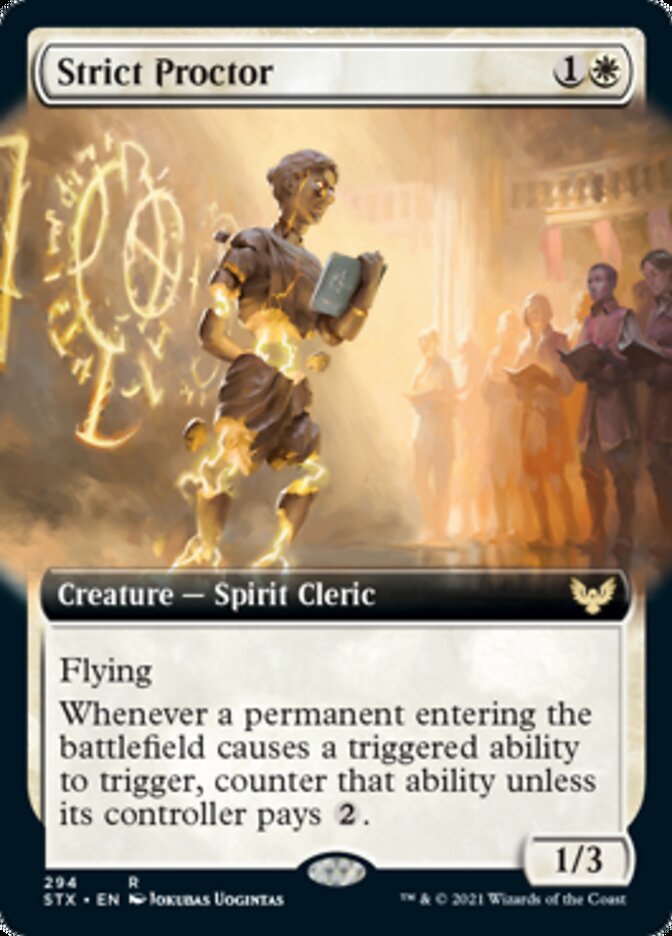 Strict Proctor (Extended Art) [Strixhaven: School of Mages] | Odin's Place