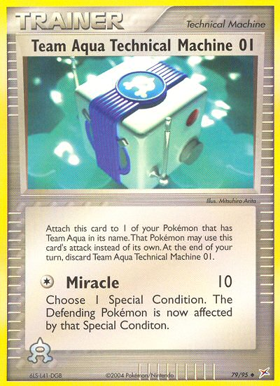 Team Aqua Technical Machine 01 (79/95) [EX: Team Magma vs Team Aqua] | Odin's Place