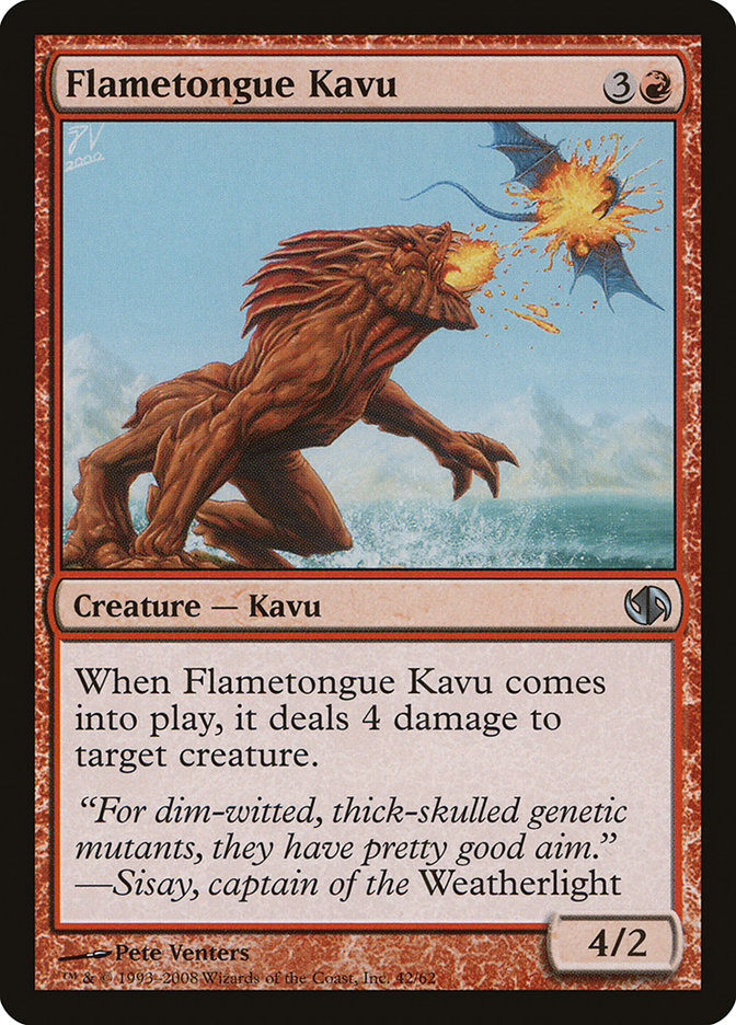 Flametongue Kavu (42) [Duel Decks: Jace vs. Chandra] | Odin's Place