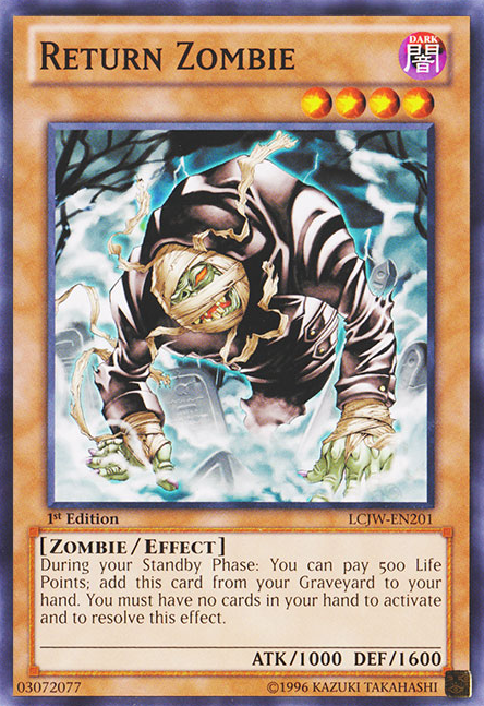 Return Zombie [LCJW-EN201] Common | Odin's Place