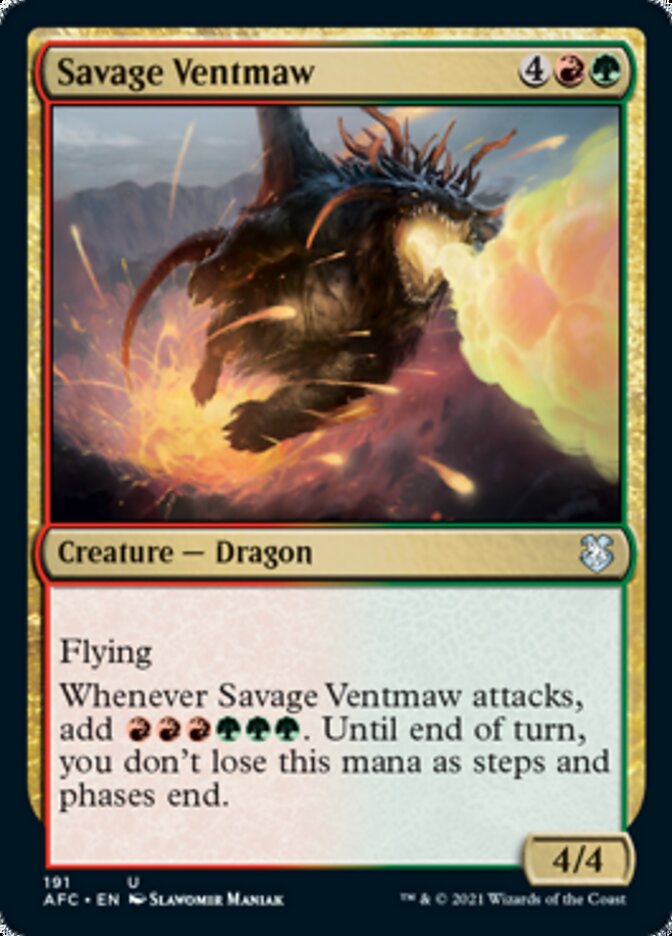Savage Ventmaw [Dungeons & Dragons: Adventures in the Forgotten Realms Commander] | Odin's Place