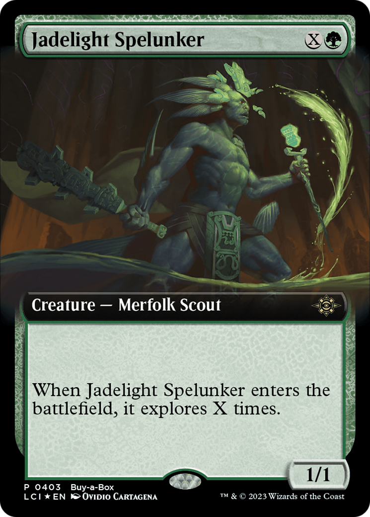 Jadelight Spelunker (Extended Art) (Buy-A-Box) [The Lost Caverns of Ixalan Promos] | Odin's Place