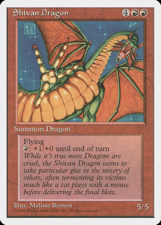 Shivan Dragon (220) [Fourth Edition] | Odin's Place