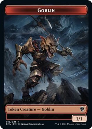 Zombie Knight // Goblin Double-Sided Token [Dominaria United Commander Tokens] | Odin's Place