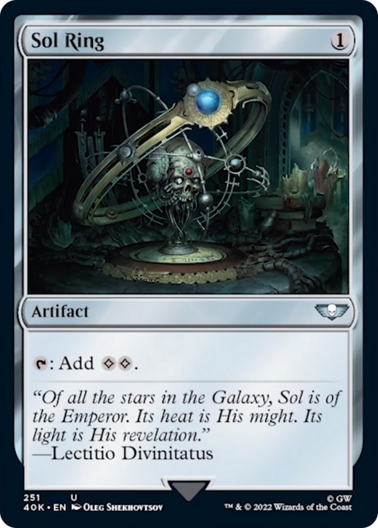 Sol Ring (251) (Surge Foil) [Warhammer 40,000] | Odin's Place