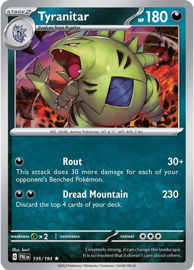 Tyranitar (135/193) [Scarlet & Violet: Paldea Evolved] | Odin's Place