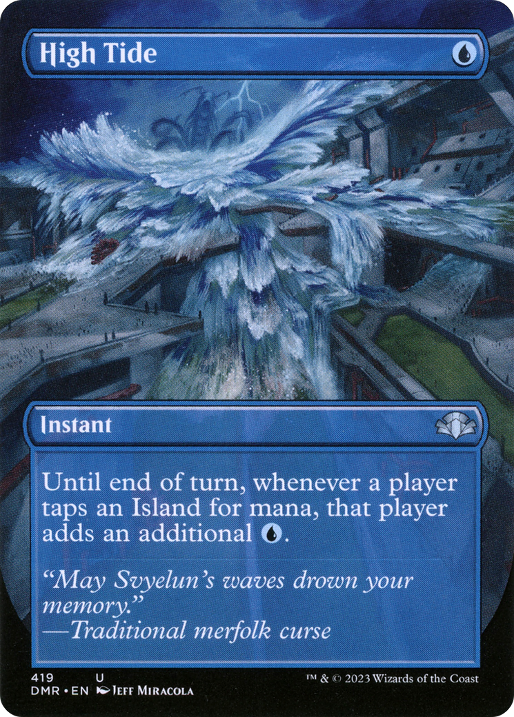 High Tide (Borderless Alternate Art) [Dominaria Remastered] | Odin's Place