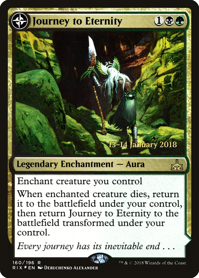 Journey to Eternity // Atzal, Cave of Eternity [Rivals of Ixalan Prerelease Promos] | Odin's Place