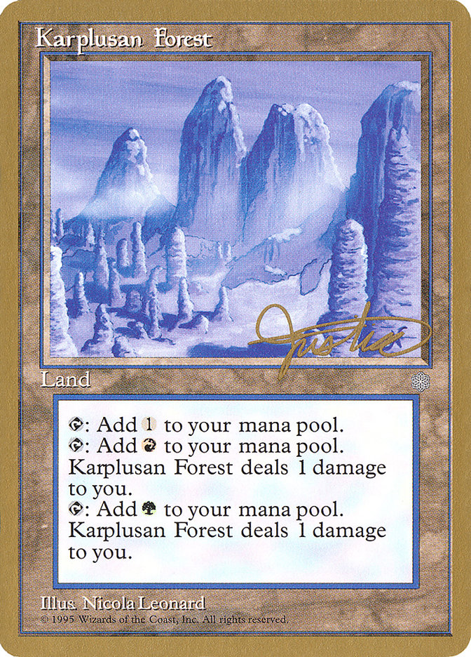 Karplusan Forest (Mark Justice) [Pro Tour Collector Set] | Odin's Place