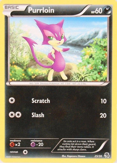 Purrloin (25/30) [Black & White: Trainer Kit - Zoroark] | Odin's Place