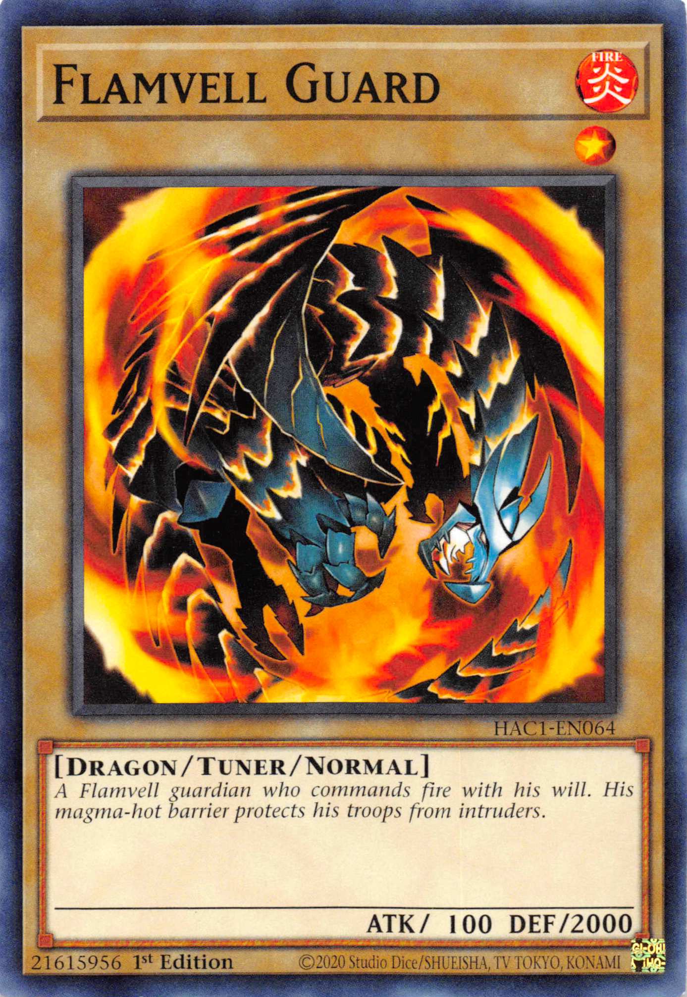 Flamvell Guard [HAC1-EN064] Common | Odin's Place