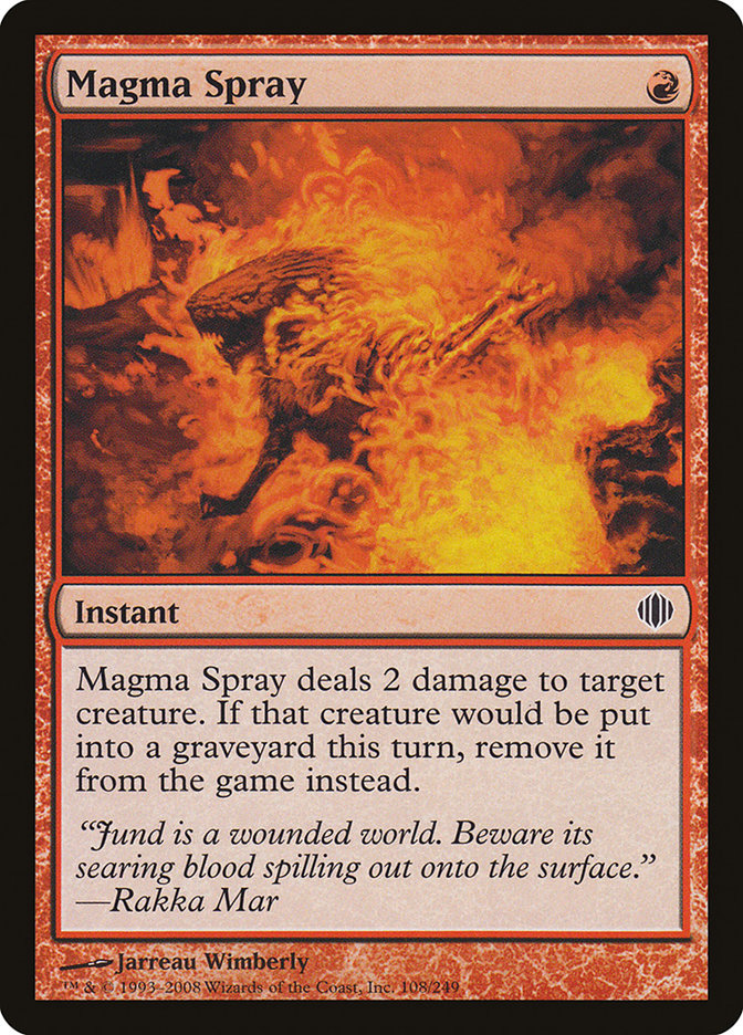 Magma Spray (108) [Shards of Alara] | Odin's Place