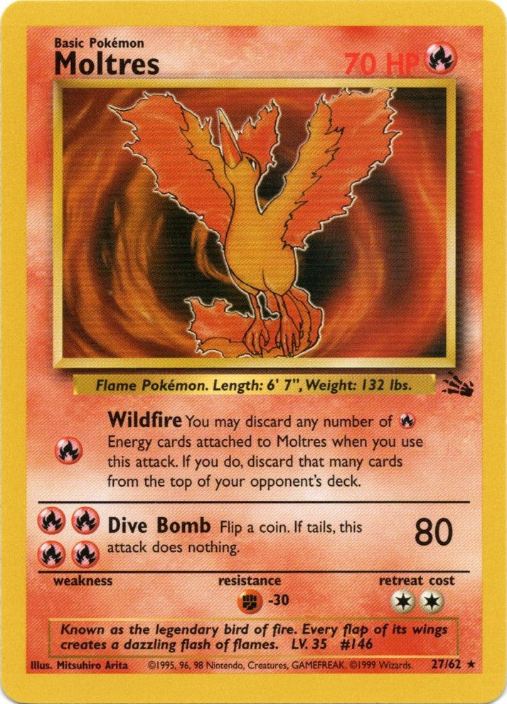 Moltres (27/62) [Fossil Unlimited] | Odin's Place