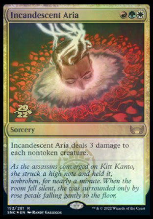 Incandescent Aria [Streets of New Capenna Prerelease Promos] | Odin's Place