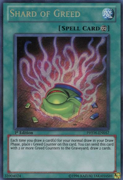 Shard of Greed [PHSW-EN057] Secret Rare | Odin's Place