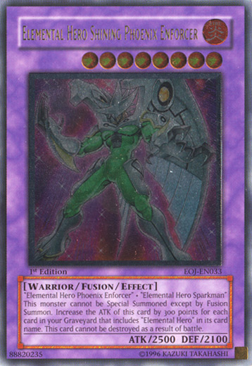 Elemental Hero Shining Phoenix Enforcer [EOJ-EN033] Ultimate Rare | Odin's Place