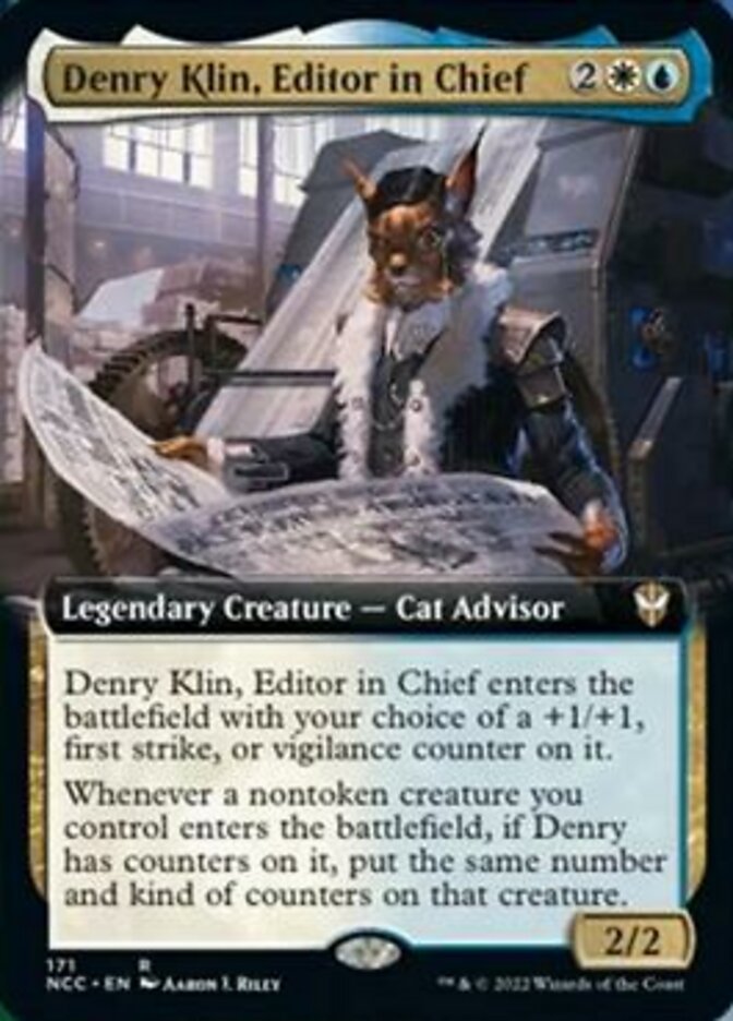 Denry Klin, Editor in Chief (Extended Art) [Streets of New Capenna Commander] | Odin's Place
