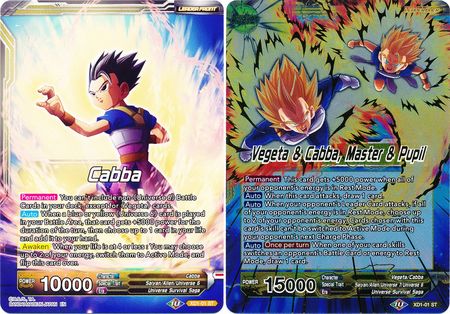 Cabba // Vegeta & Cabba, Master & Pupil (XD1-01) [Assault of the Saiyans] | Odin's Place