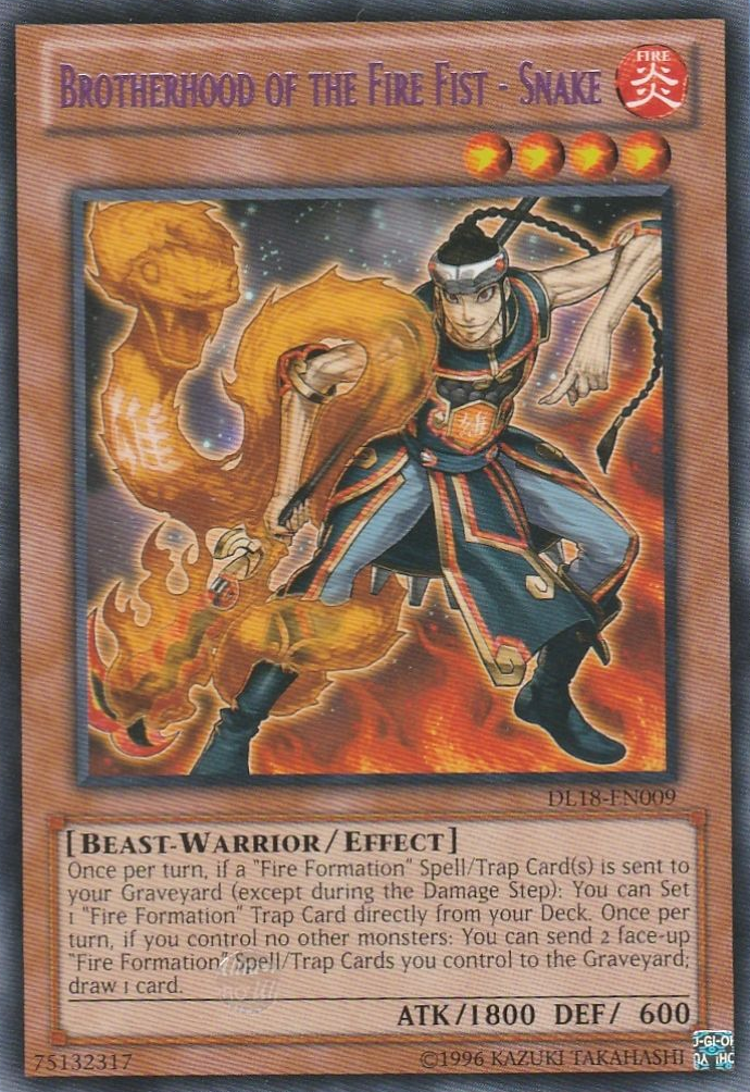 Brotherhood of the Fire Fist - Snake (Purple) [DL18-EN009] Rare | Odin's Place