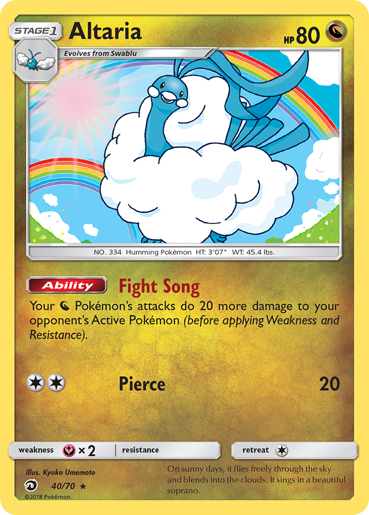 Altaria (40/70) [Sun & Moon: Dragon Majesty] | Odin's Place