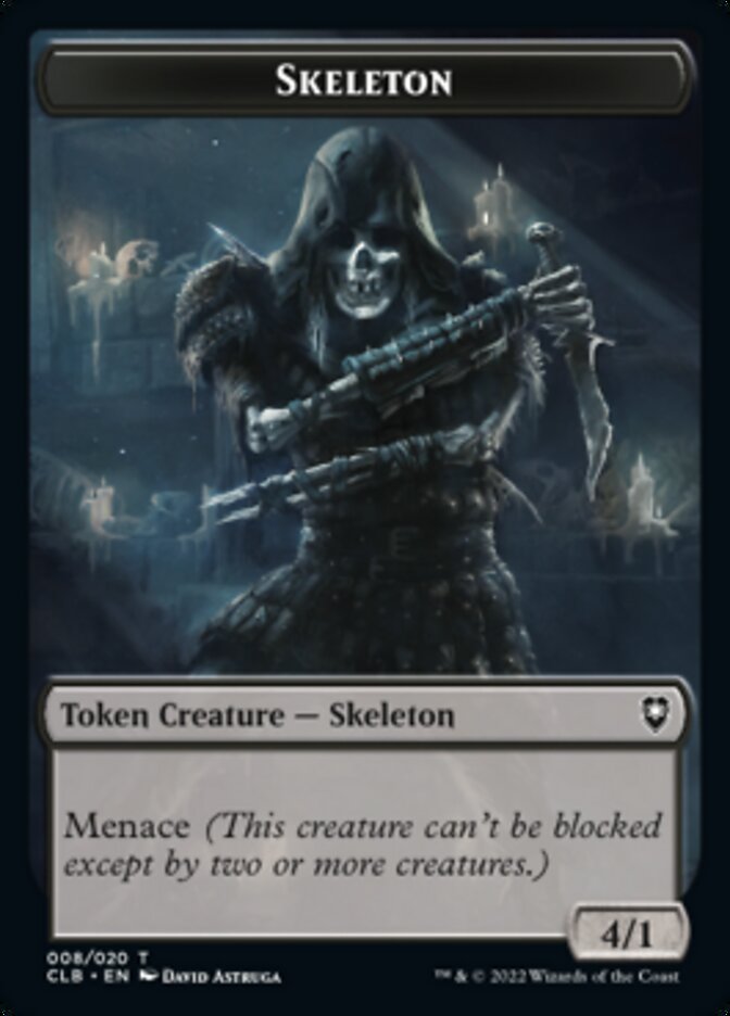 Skeleton Token [Commander Legends: Battle for Baldur's Gate Tokens] | Odin's Place