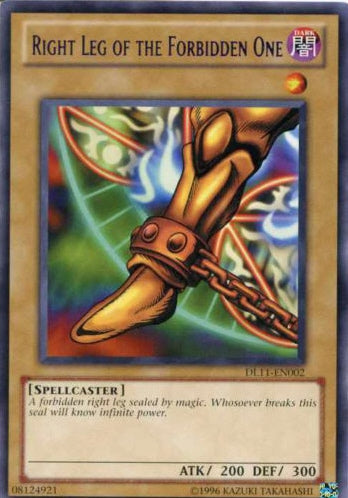 Right Leg of the Forbidden One (Red) [DL11-EN002] Rare | Odin's Place