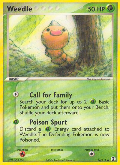 Weedle (86/112) [EX: FireRed & LeafGreen] | Odin's Place