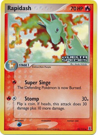 Rapidash (52/113) (Stamped) [EX: Delta Species] | Odin's Place