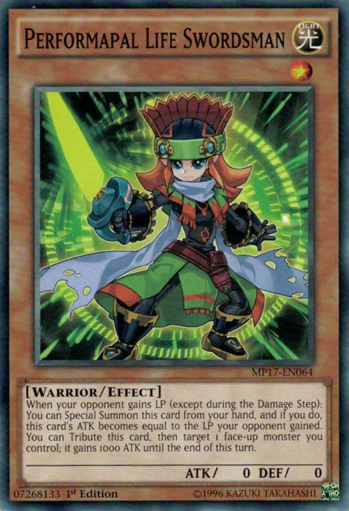 Performapal Life Swordsman [MP17-EN064] Common | Odin's Place